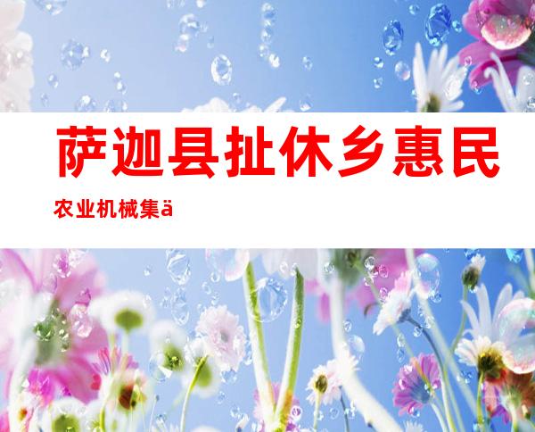 萨迦县扯休乡惠民农业机械集体企业